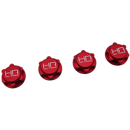 Hot Racing 17 mm Serrated Close End Dirt Shield Wheel Nuts for Arrma HRANRO10N02